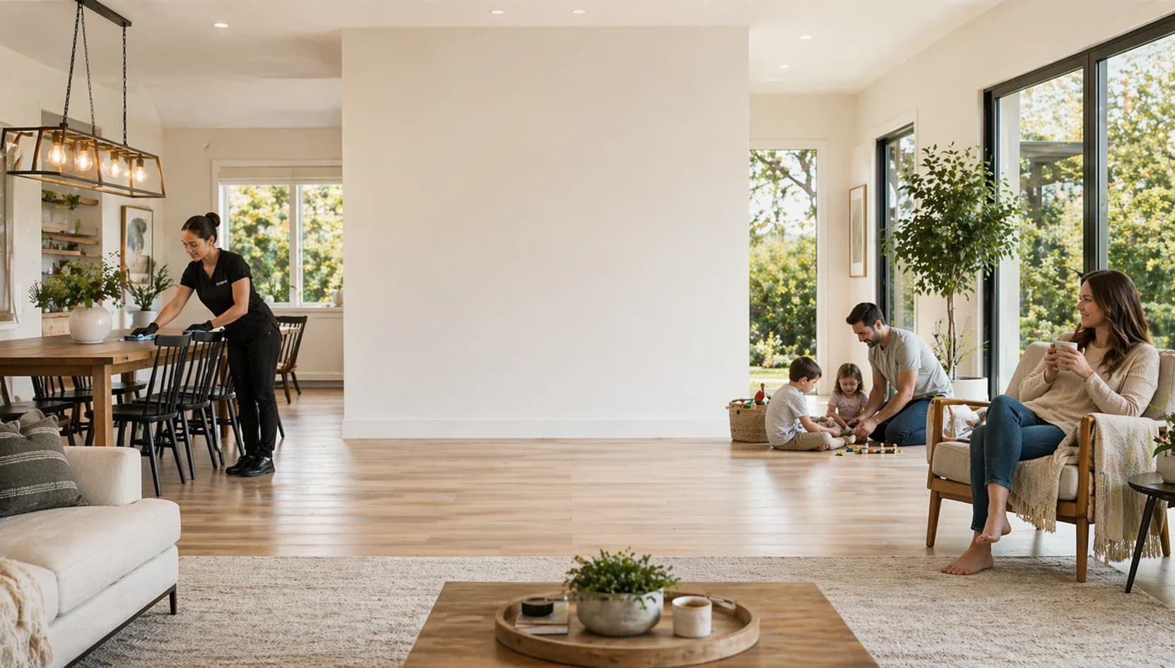 Clean bright home interior — Clens house cleaning service San Diego